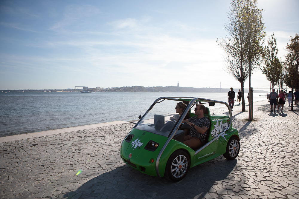 Lisbon Self-Drive or Guided Spinach Eco Car Trip