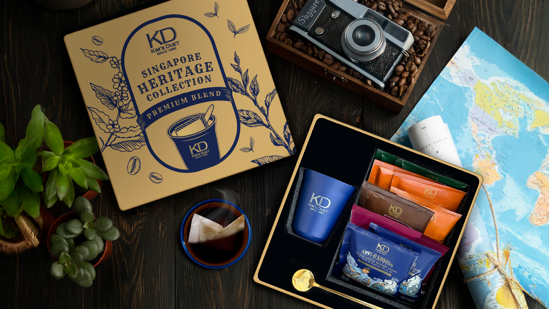 Kim's Duet Singapore Steep Coffee & Tea at Jewel Changi Airport（新加坡星耀樟宜機場的 Kim's Duet 新加坡浸泡咖啡和茶）