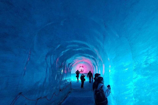 Visitors can also descend into the Ice cave that is sculpted into the heart of glacier, another once in a lifetime experience of amazing grandeur