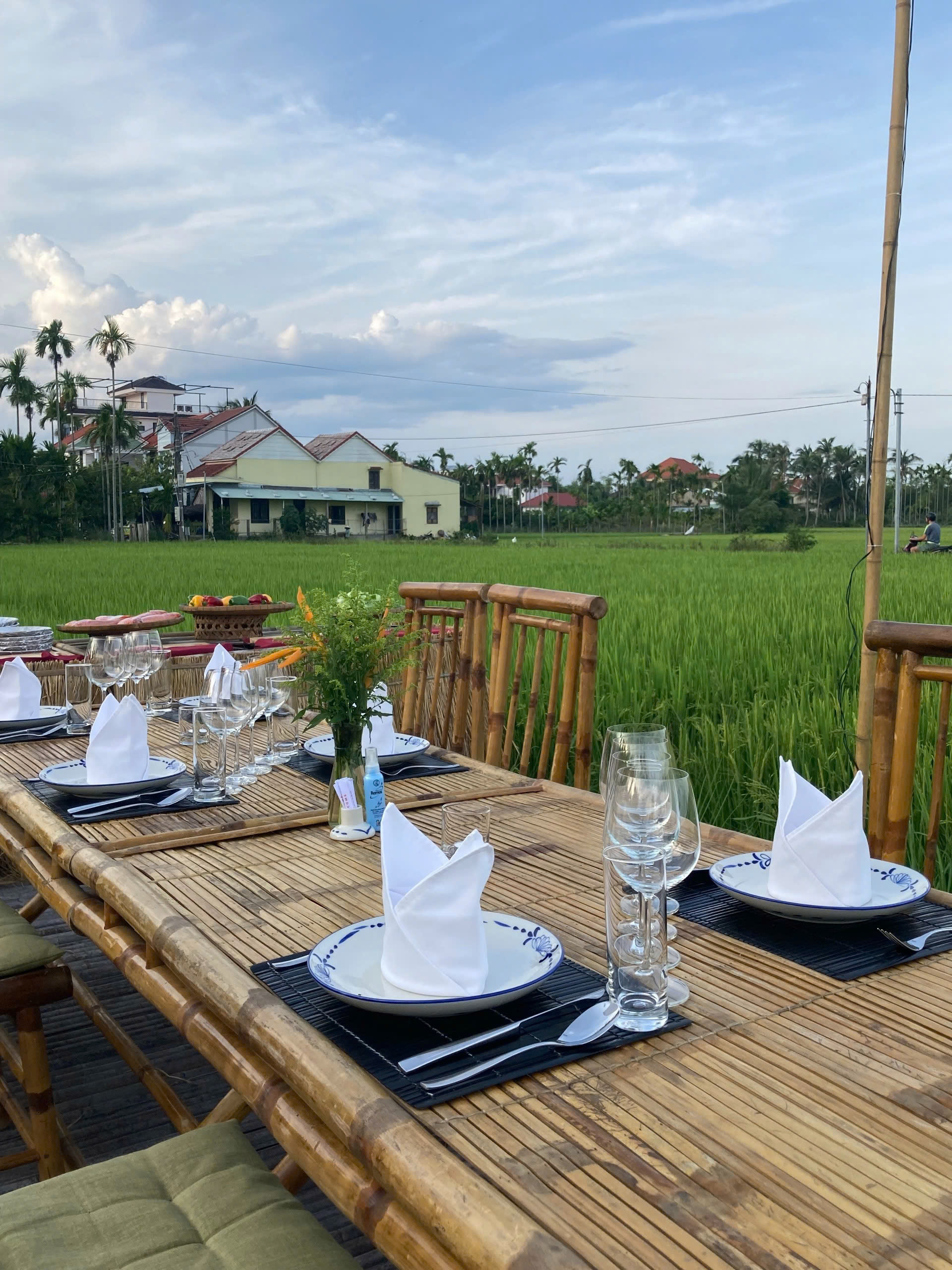 Paddy Field Dining with Sunset & Basket Boat Experience in Hoi An