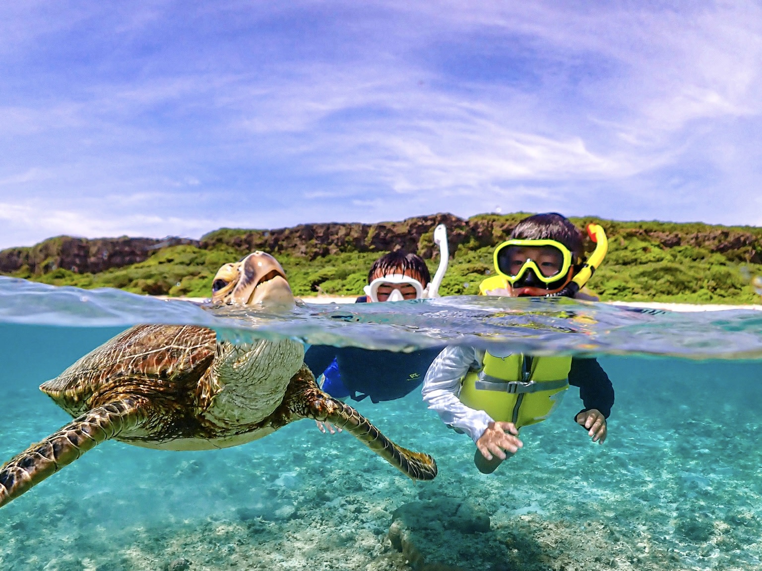 Miyako Island | Outstanding transparency! Snorkeling with sea turtles & Nemo