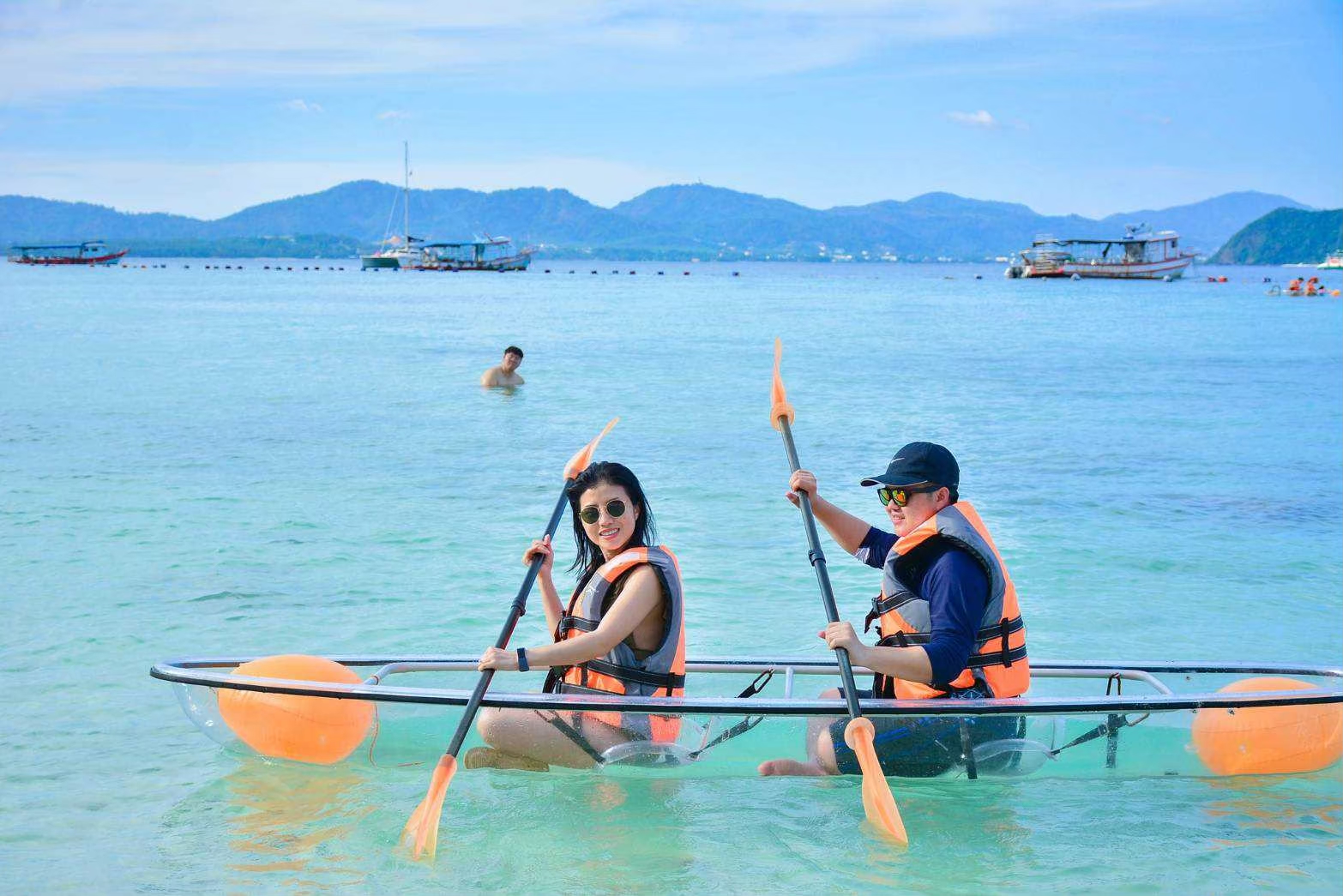 Half Day Coral Island and Sunset by Sailing Catamaran from Phuket