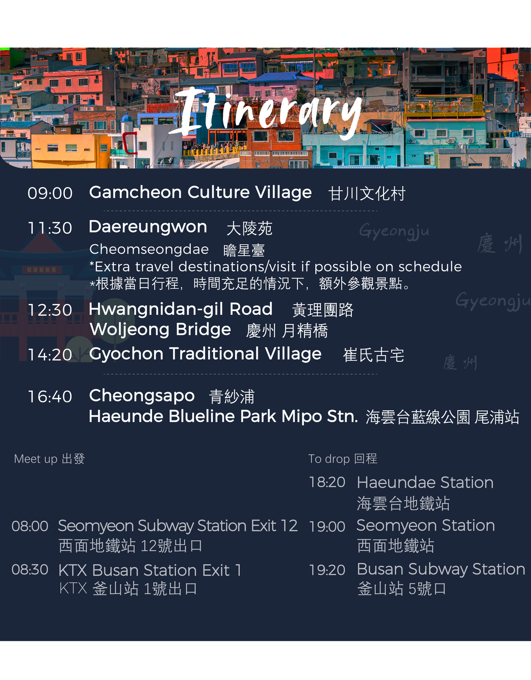 釜山 & 慶州一日遊（釜山出發）