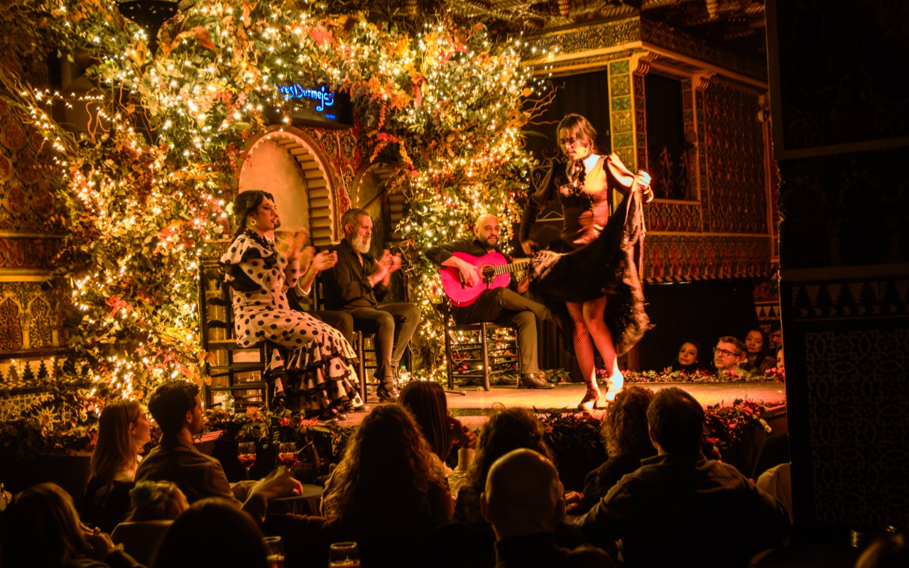 Admire talented dancers, singers, and guitarists delivering passionate, high-energy Spanish Flamenco artistry live
