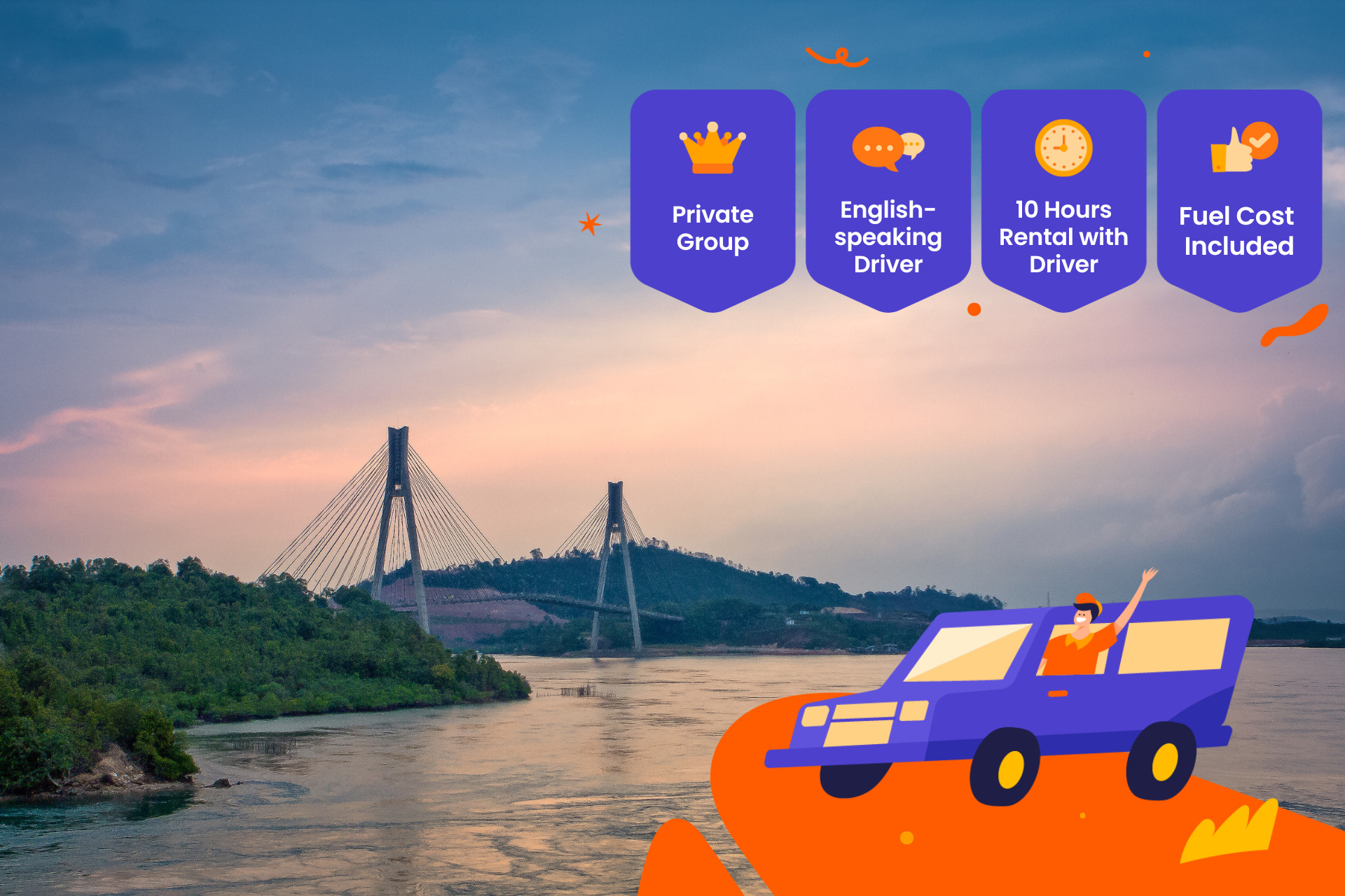 巴淡島私人包車（Batam Private Tours提供）