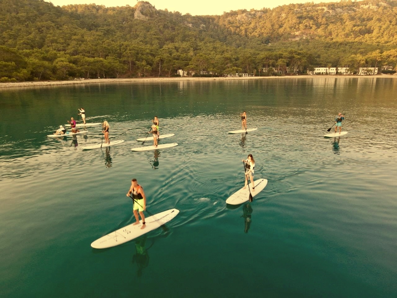 Kemer: Sunrise SUP and Kayak Tour with Instructor
