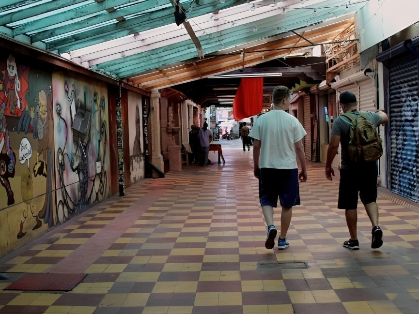 Explore the vibrant Pasaje Rodriguez, a hidden cultural hub filled with local shops and street art