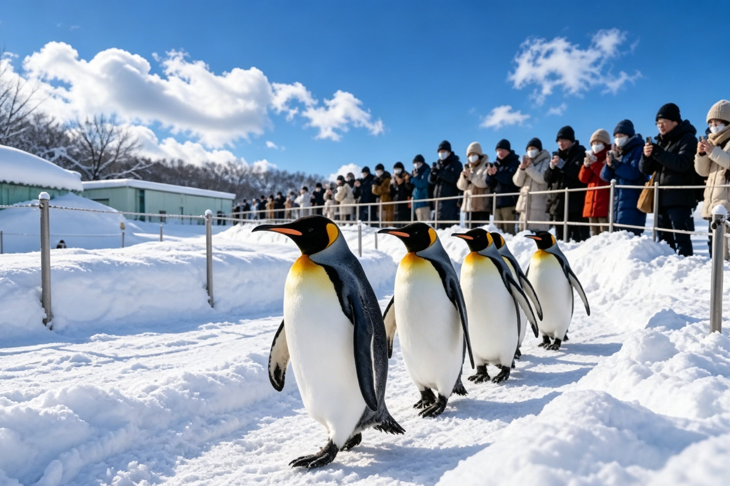 日本最具人氣動物園之一,以”行為展示”聞名,讓遊客近距離欣賞北極熊、企鵝、海豹、狼群等動物最自然的一面,親子出遊首選。 日本最具人氣動物園之一,以”行為展示”聞名,讓遊客近距離欣賞北極熊、企鵝、海豹、狼群等動物最自然的一面,親子出遊首選。
