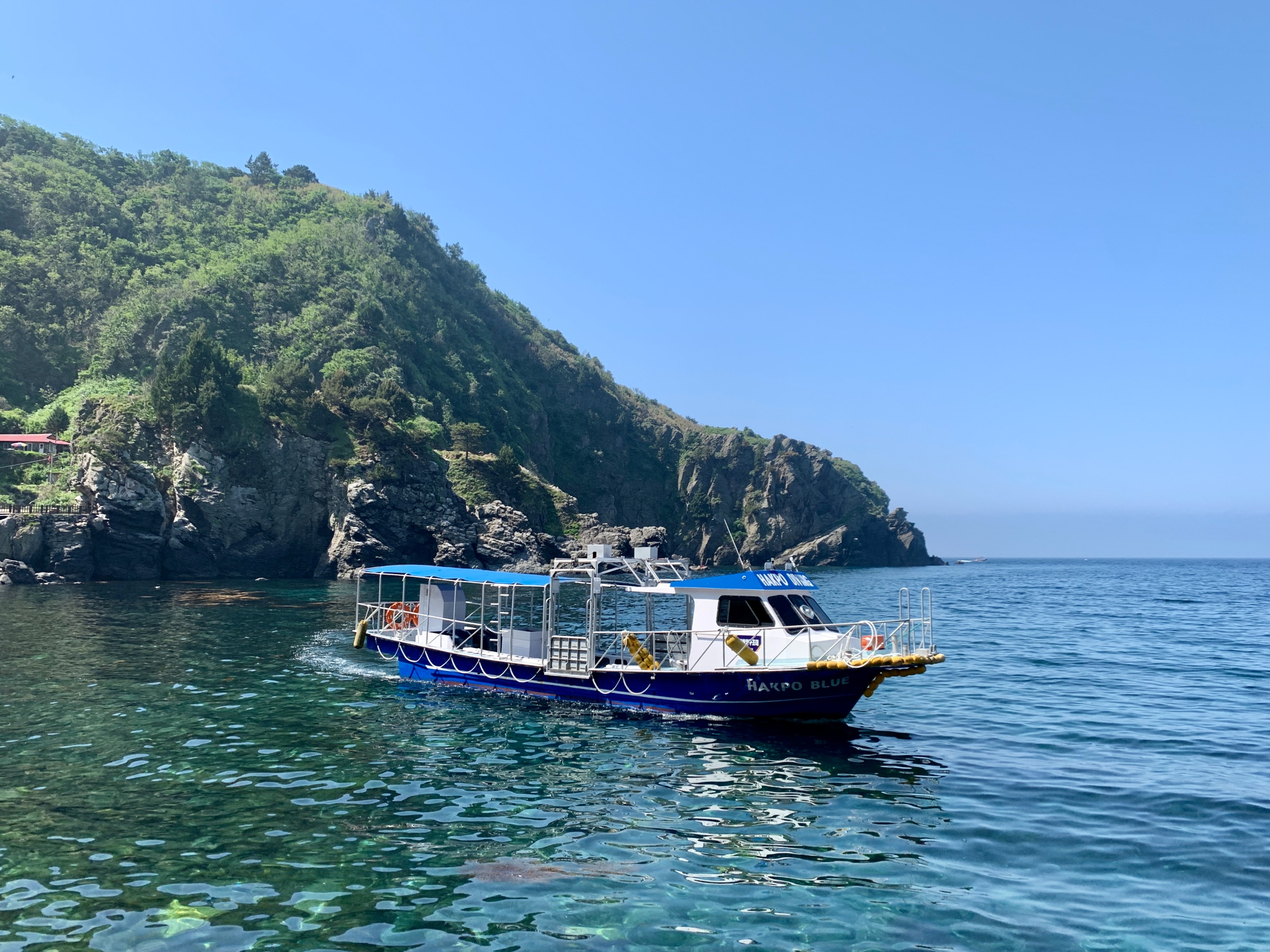 鬱陵島黑浦海灘 黑浦潛水度假村乘船遊覽