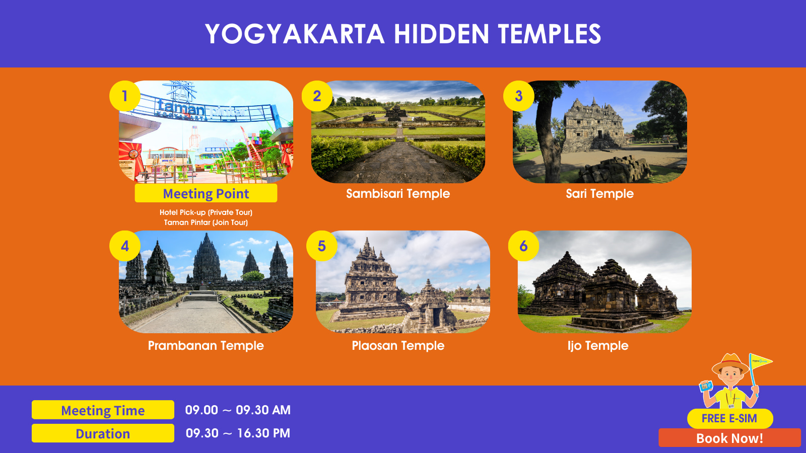 日惹秘境寺廟行程。 日惹秘境寺廟行程。