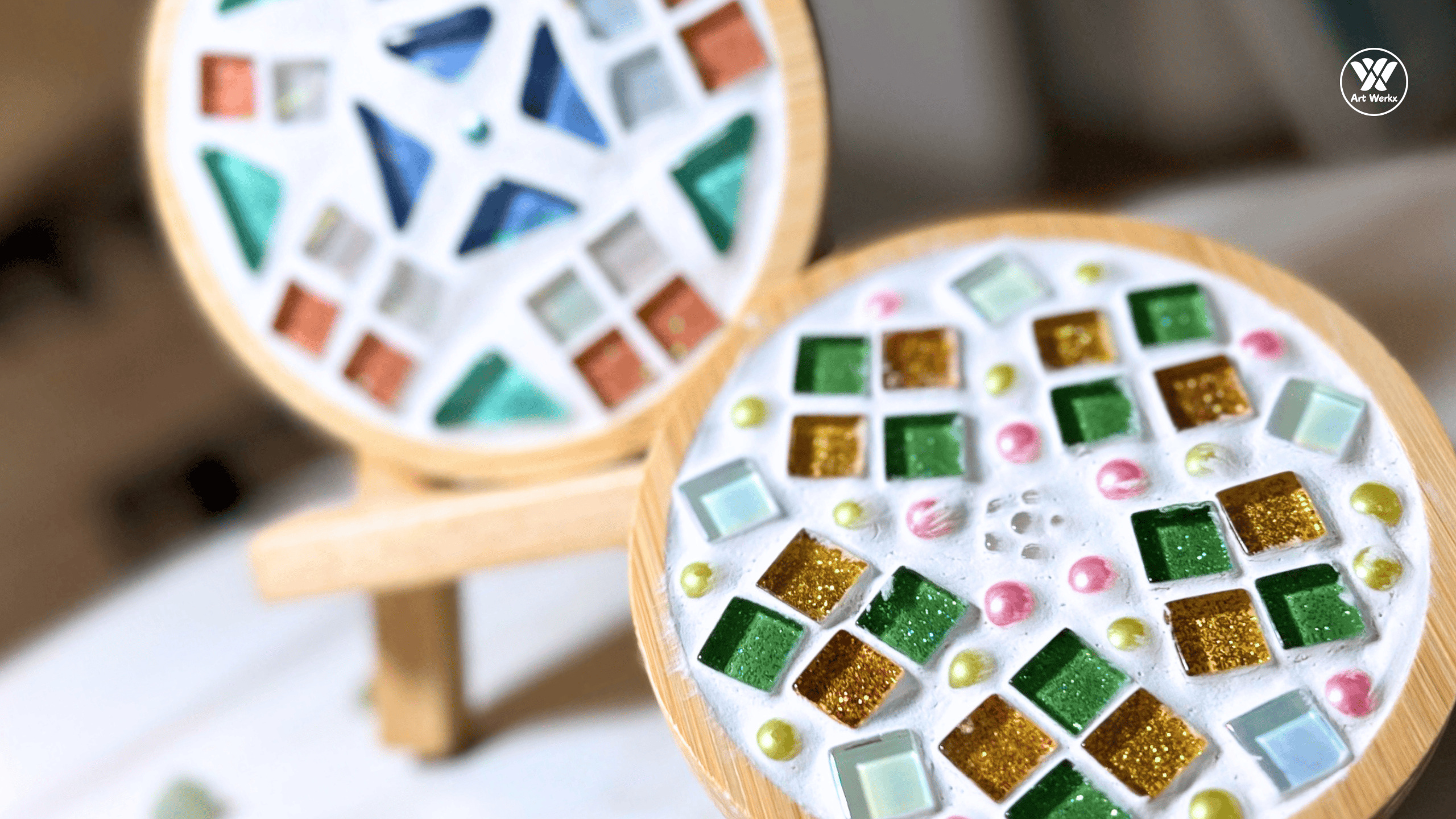 馬賽克瓷磚杯墊