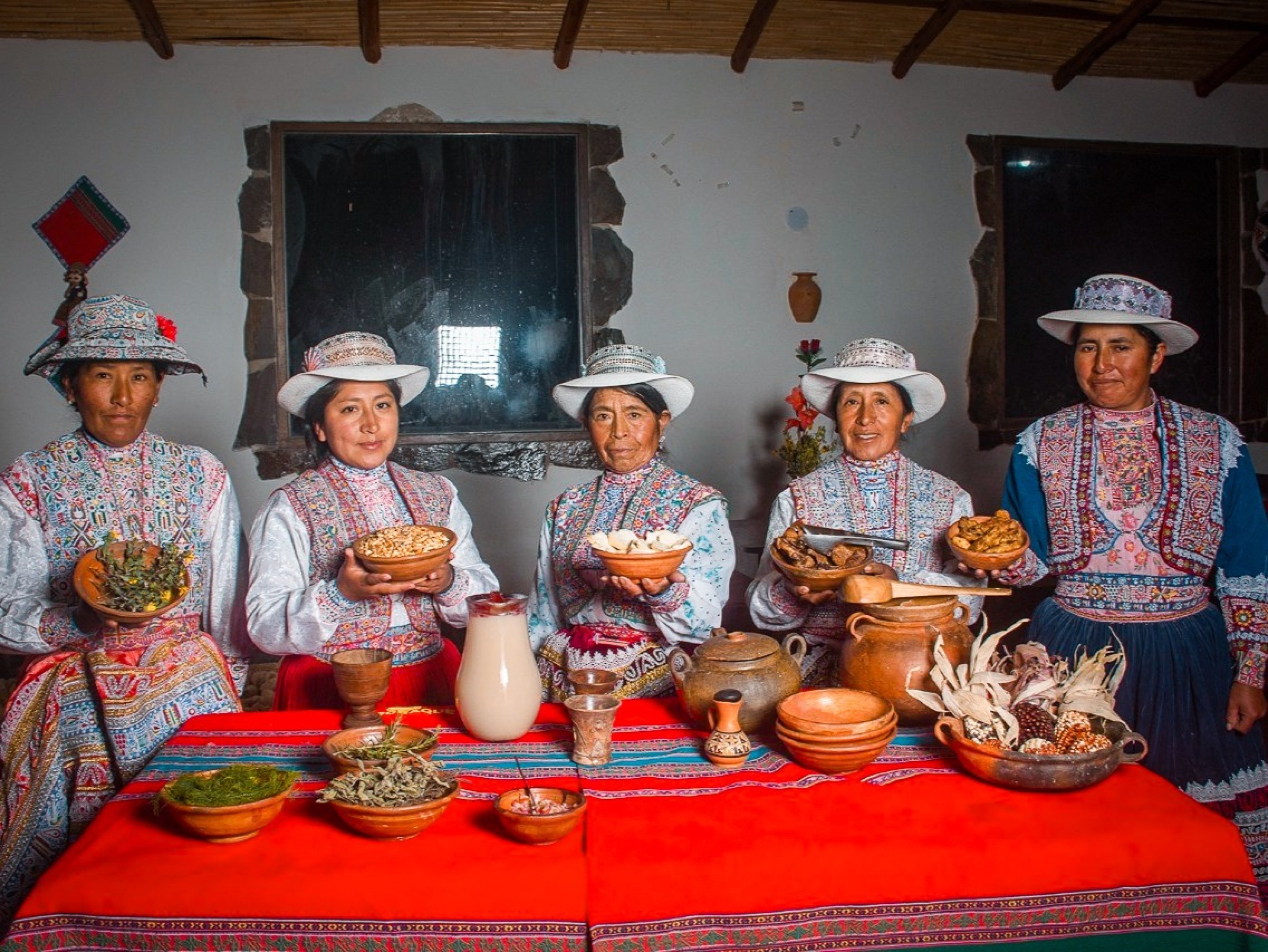 Community hosts welcomed us with a hearty meal, stories, and laughter under Andean skies