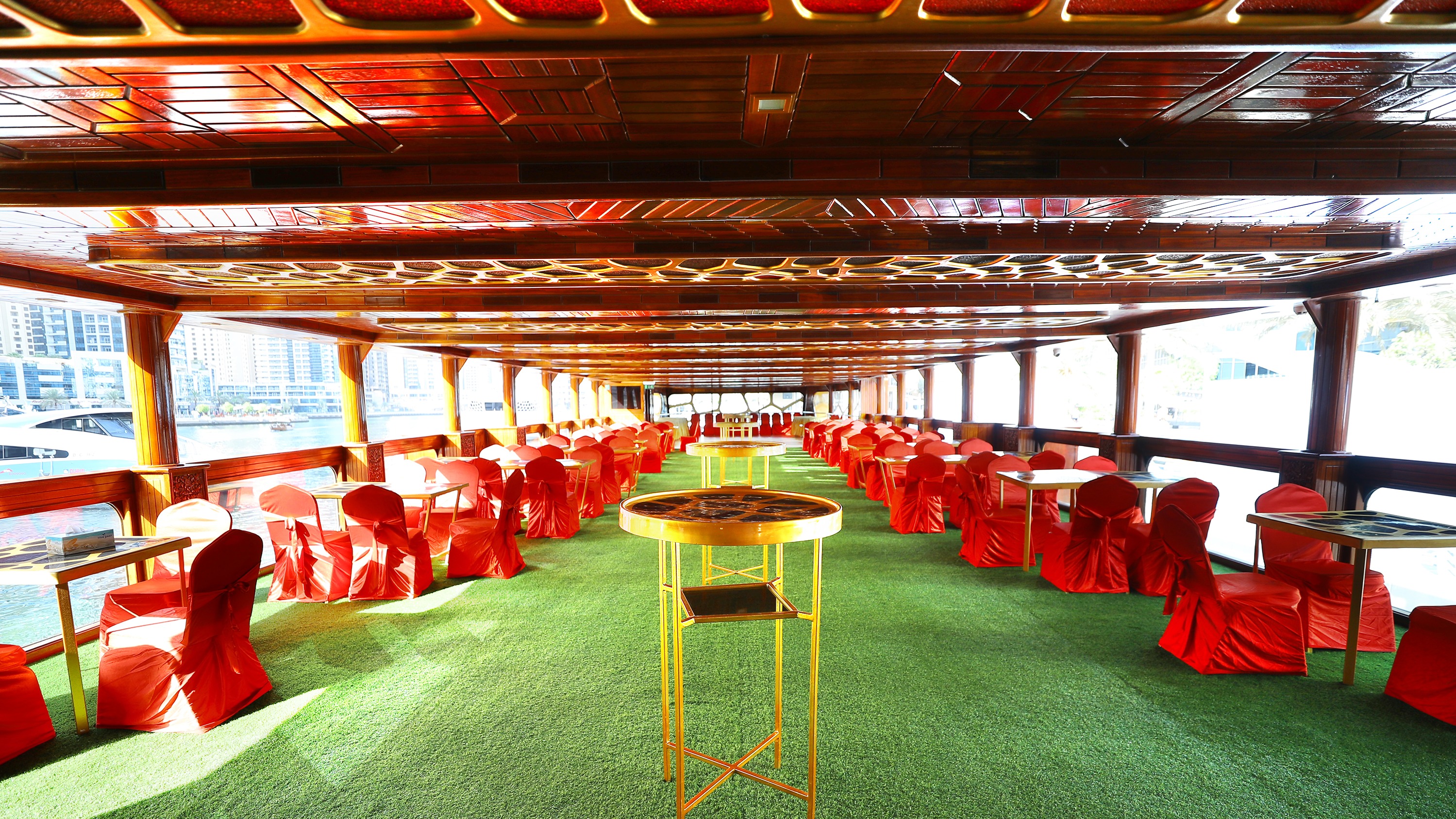 Let the waves carry your laughter across shimmering city reflections tonight