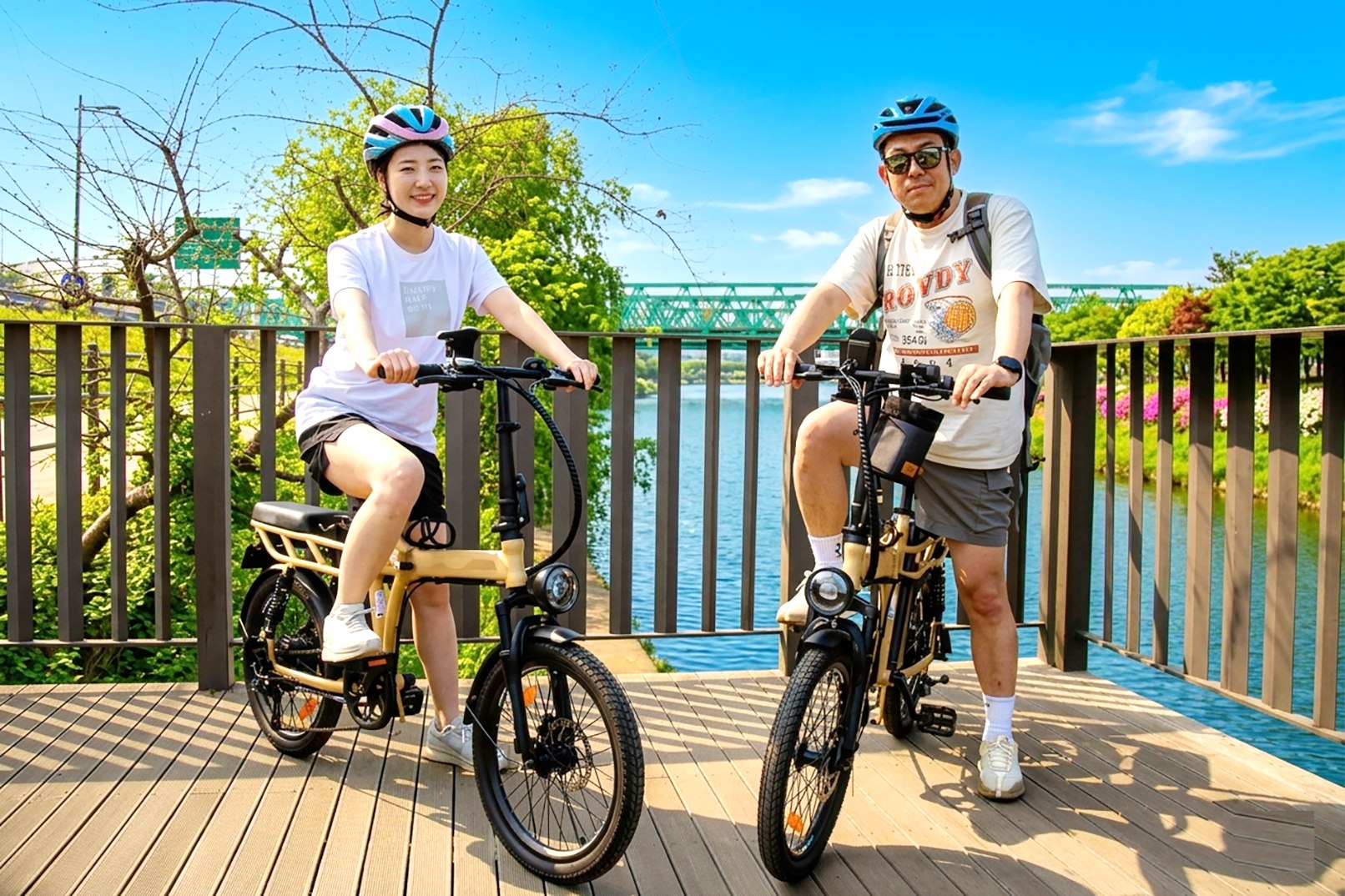 漢江公園有許多很棒的拍照點。