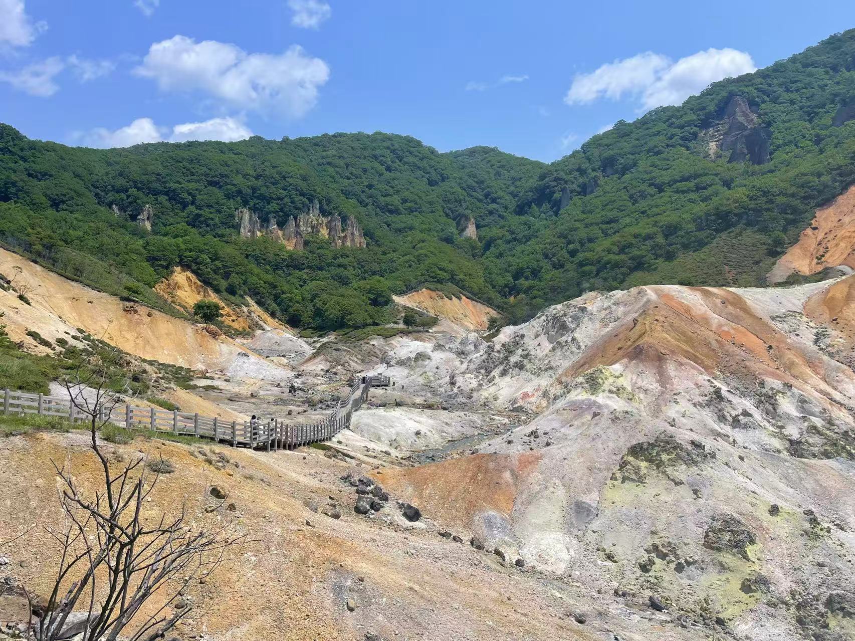 火山地貌與蒸汽繚繞的景象非常壯觀。 火山地貌與蒸汽繚繞的景象非常壯觀。