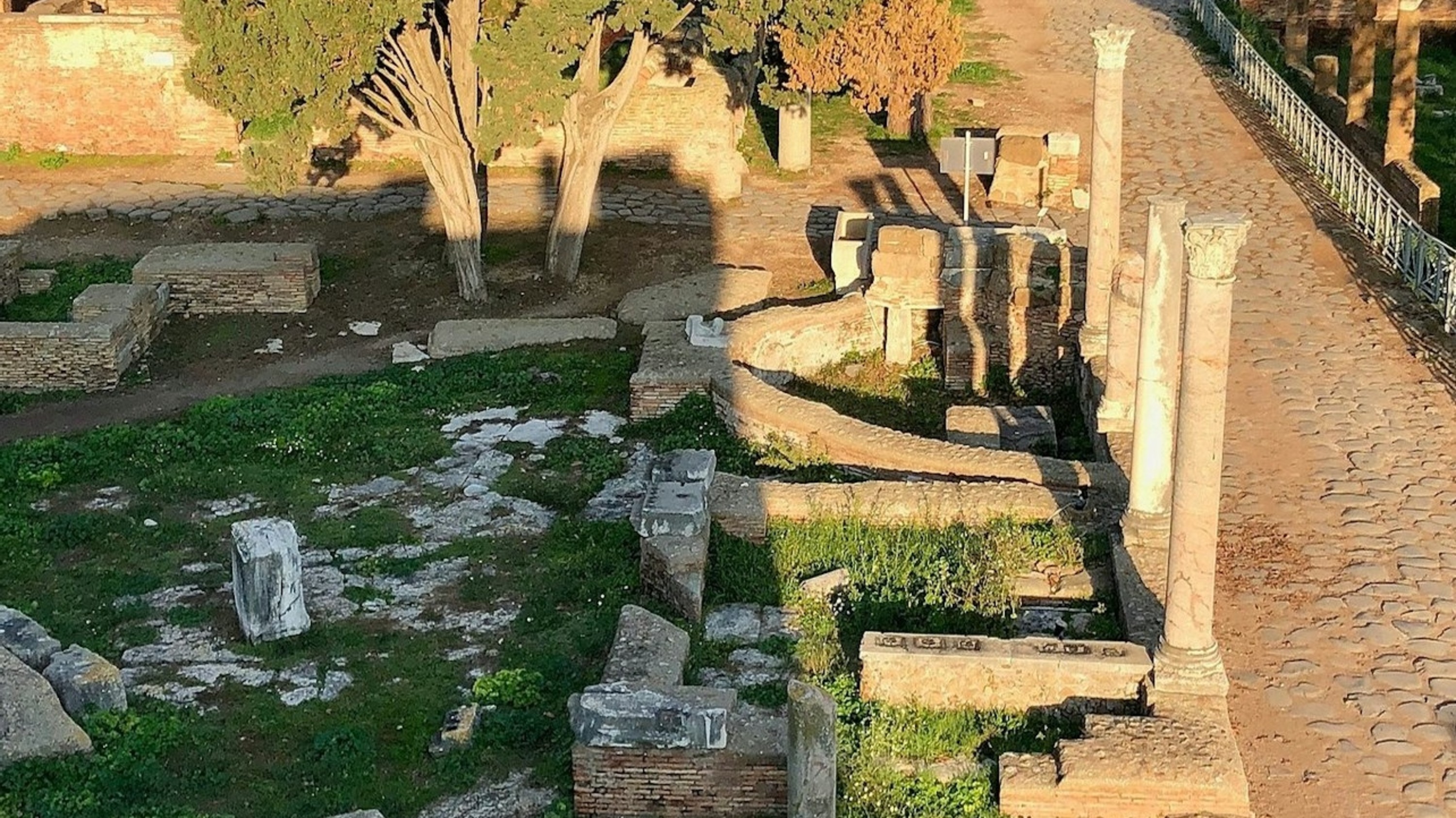 Ancient tombs lining the necropolis path, echoing stories of Rome’s storied past
