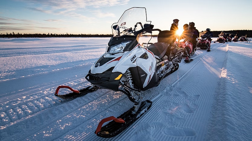 Glide through Lapland’s snow-covered trails and feel the Arctic wind on your face