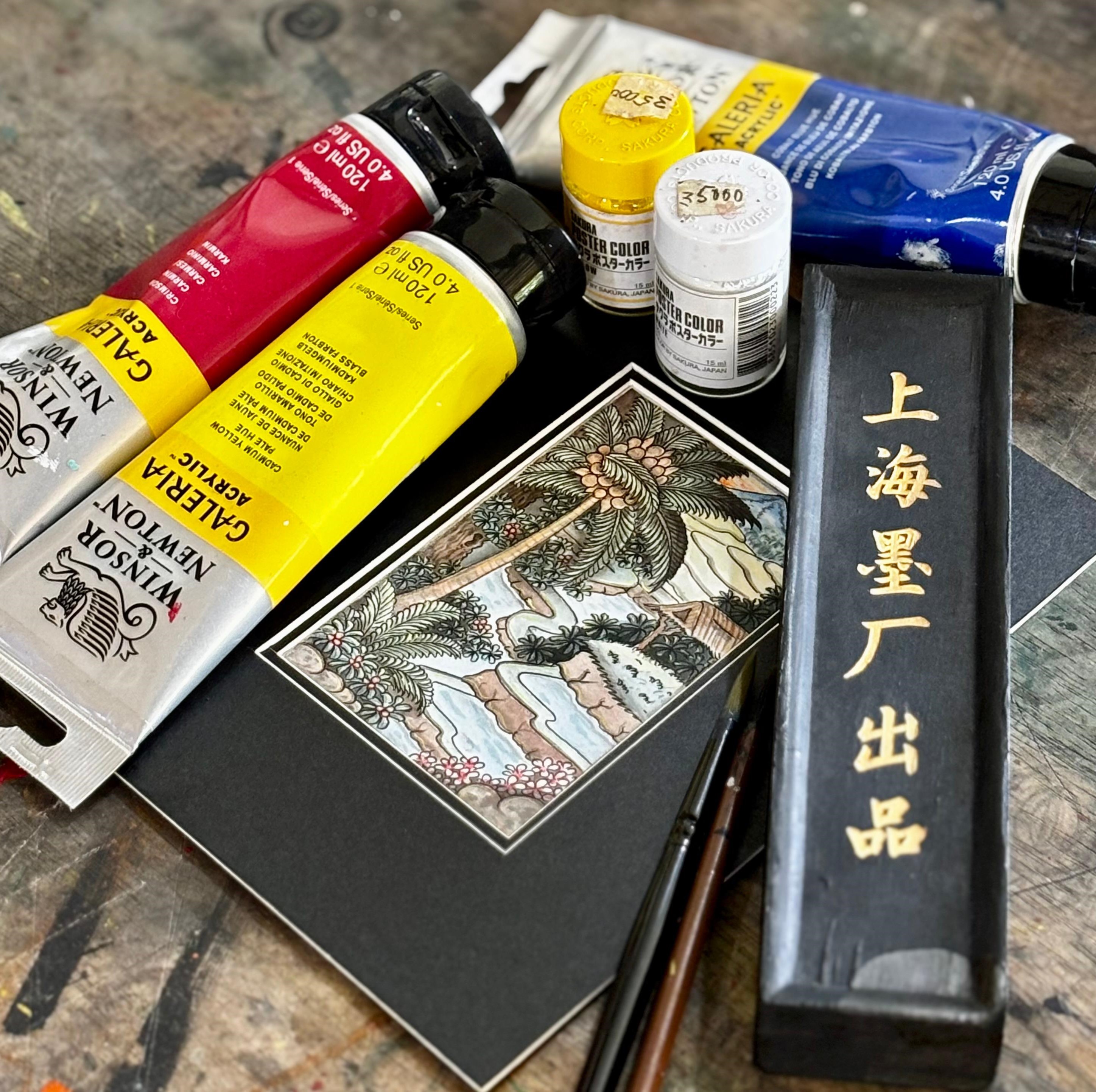 烏布Five Art Studio蠟染畫 & 木雕課體驗