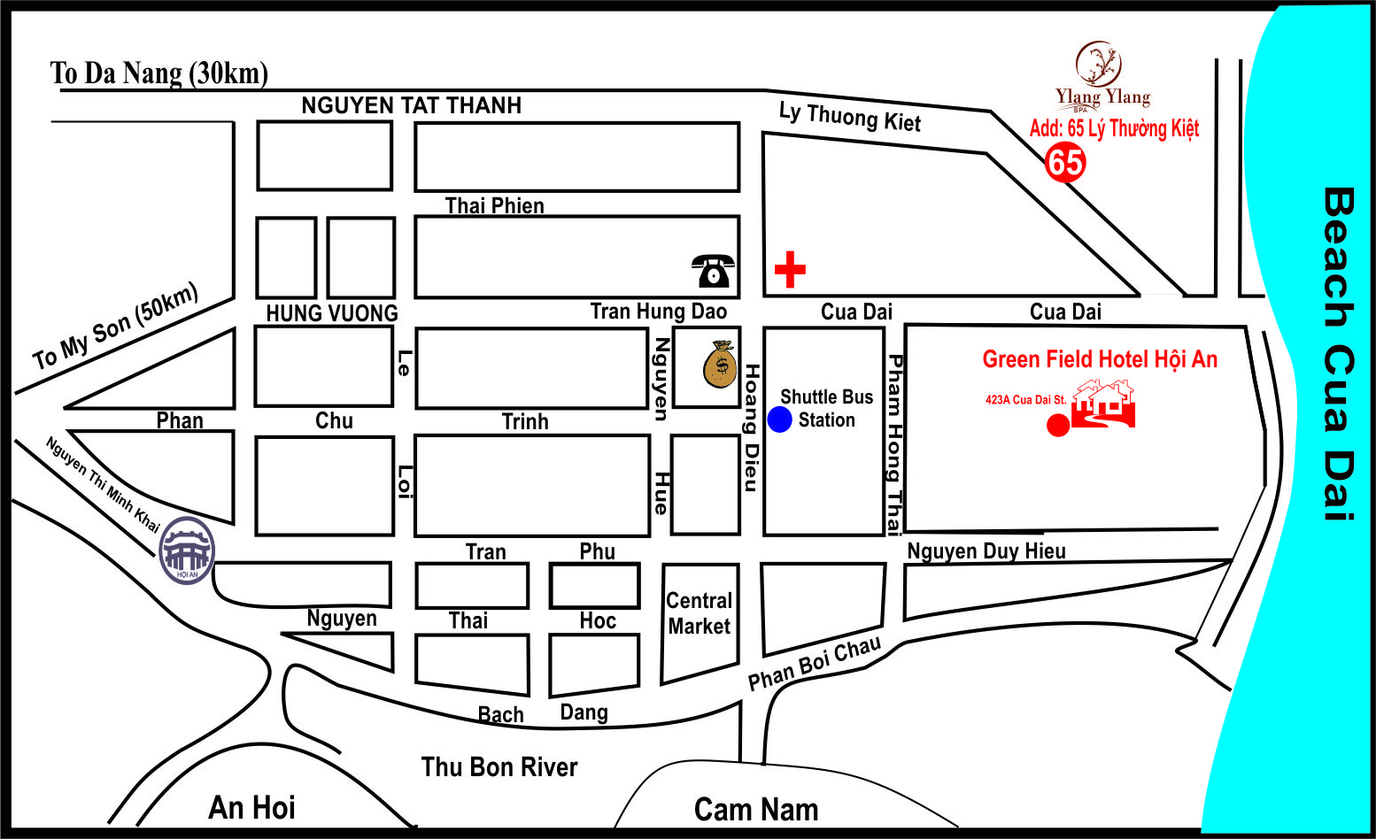 map to ylang ylang spa