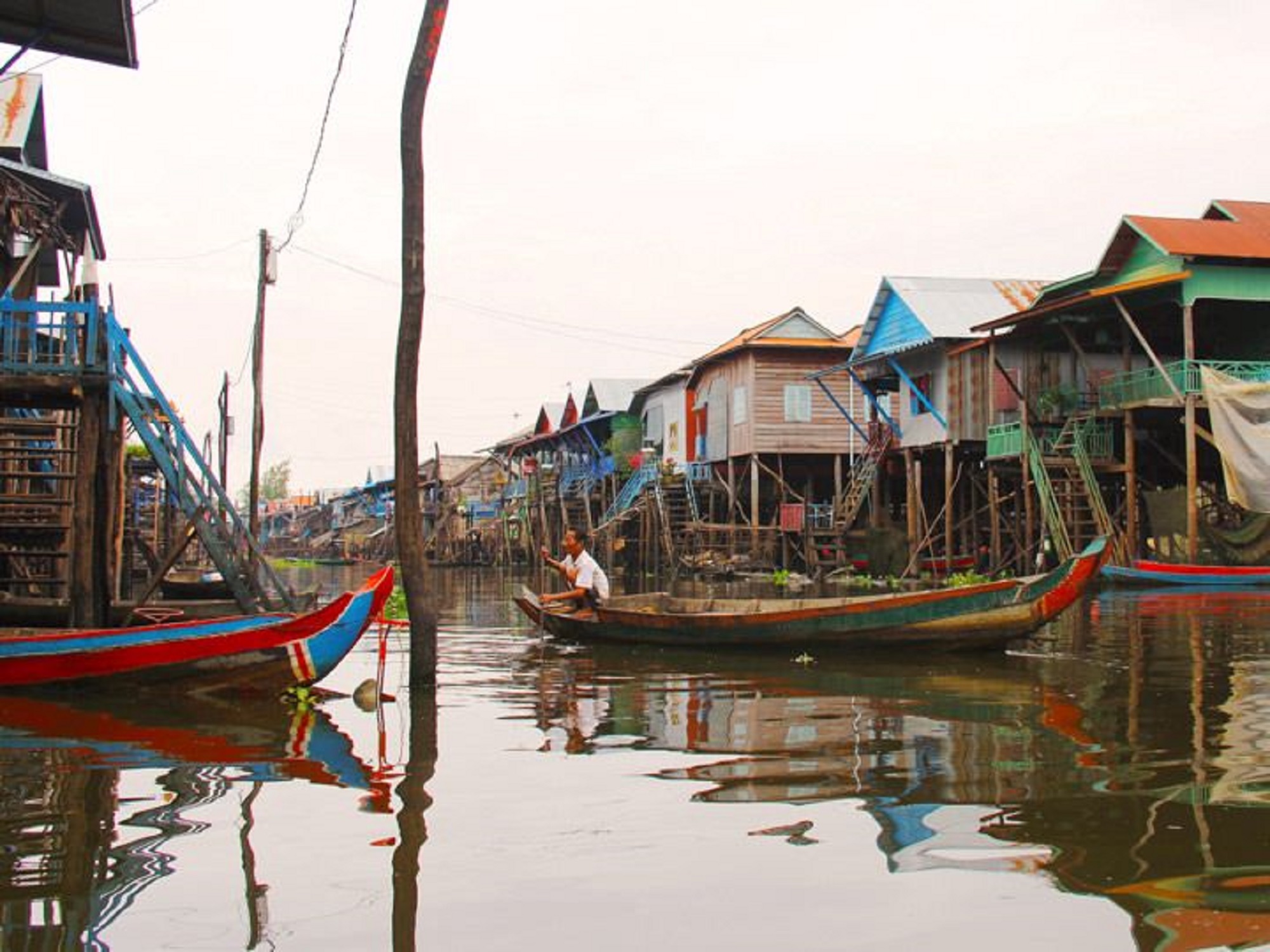 暹粒市：空邦魯（Kompong Phluk）水上村莊洞裡薩湖之旅