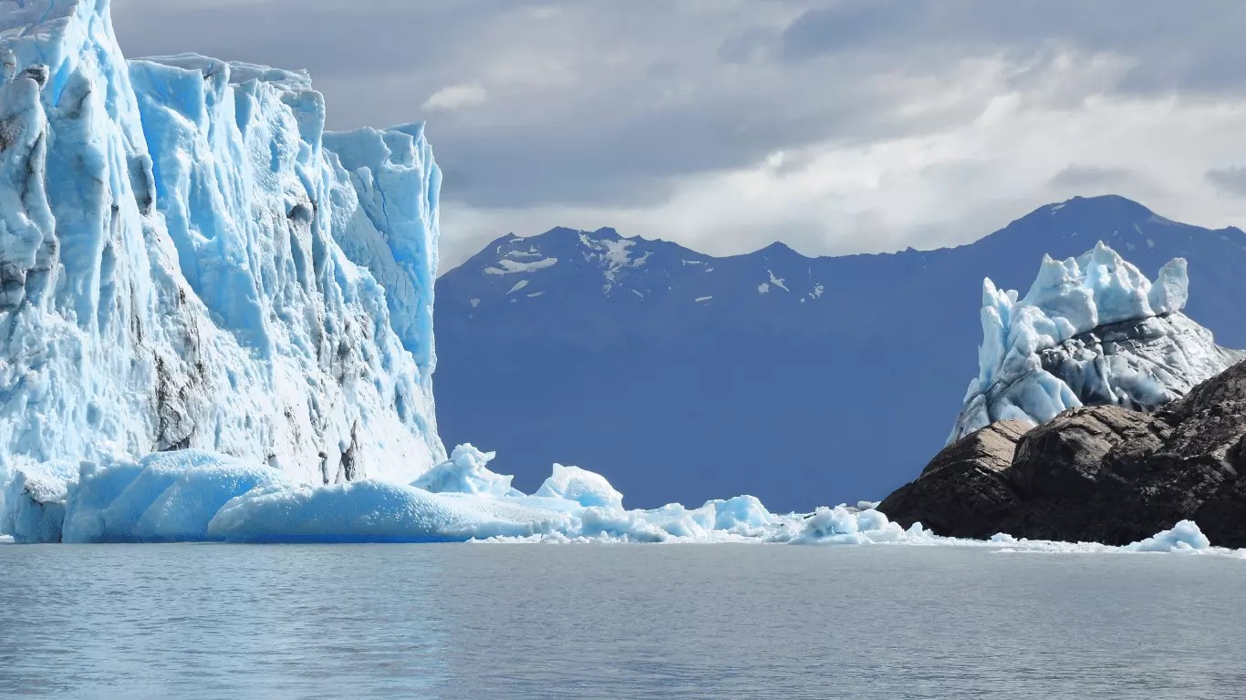 Navigate the pristine waters of Los Glaciares National Park for an immersive encounter with the Perito Moreno Glacier