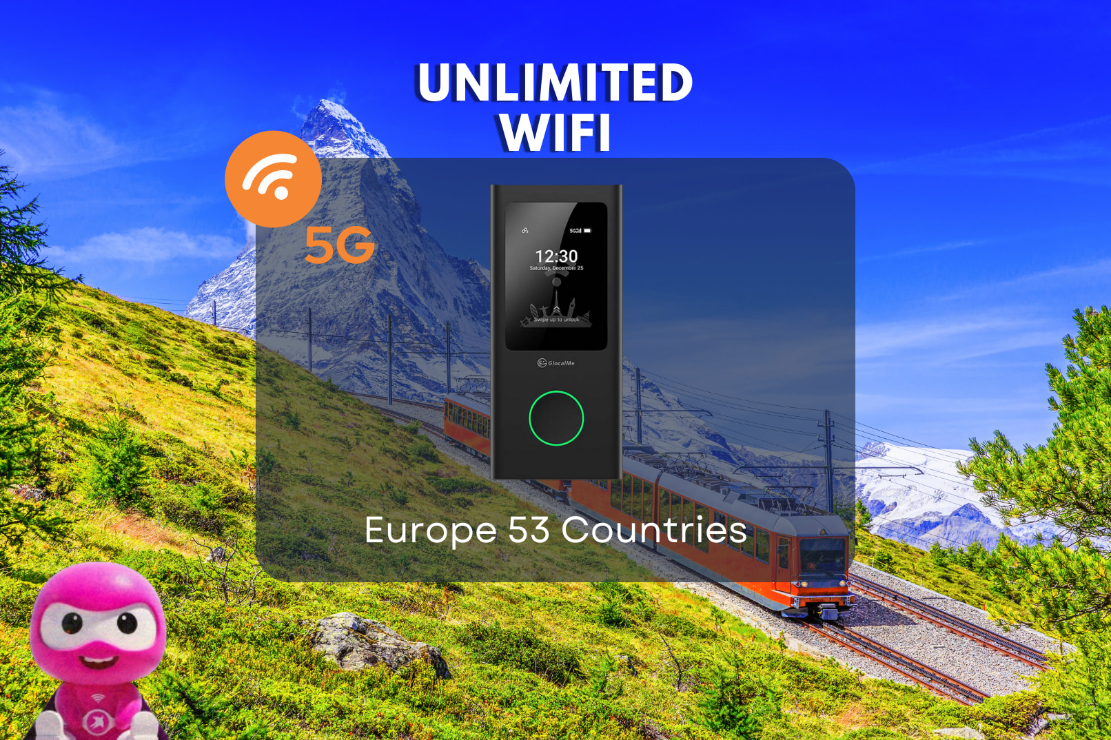 歐洲53國 4G WiFi 分享器（馬來西亞機場領取）