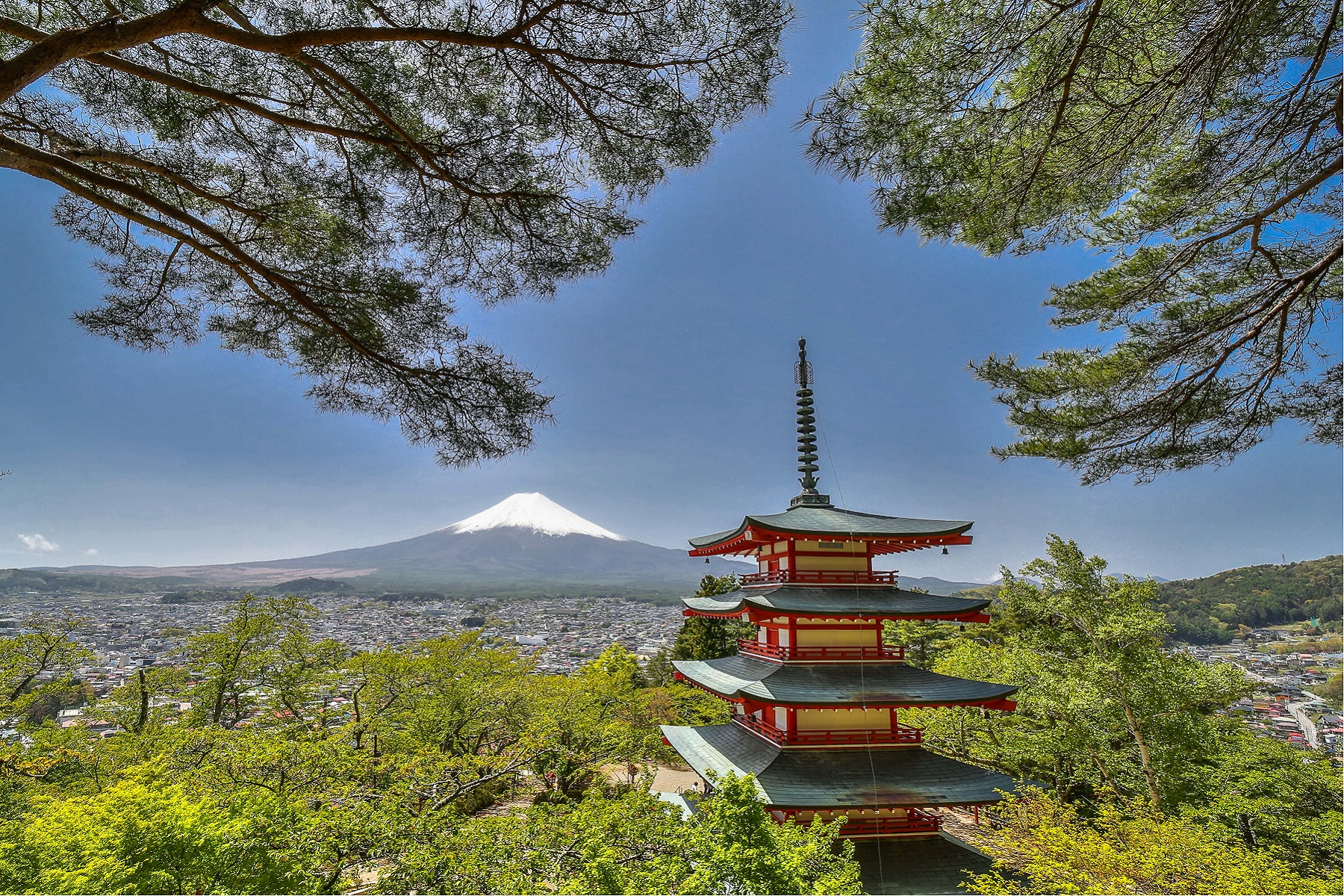 「富士山天空鳥居秘境一日遊」富士山五合目＆富士吉田街道＆新倉山淺間公園＆大石公園＆羅森便利商店(東京出發）