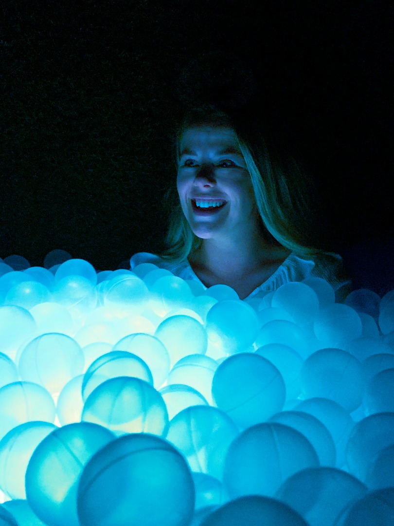 Get lost in all new environments like the pond ball pit