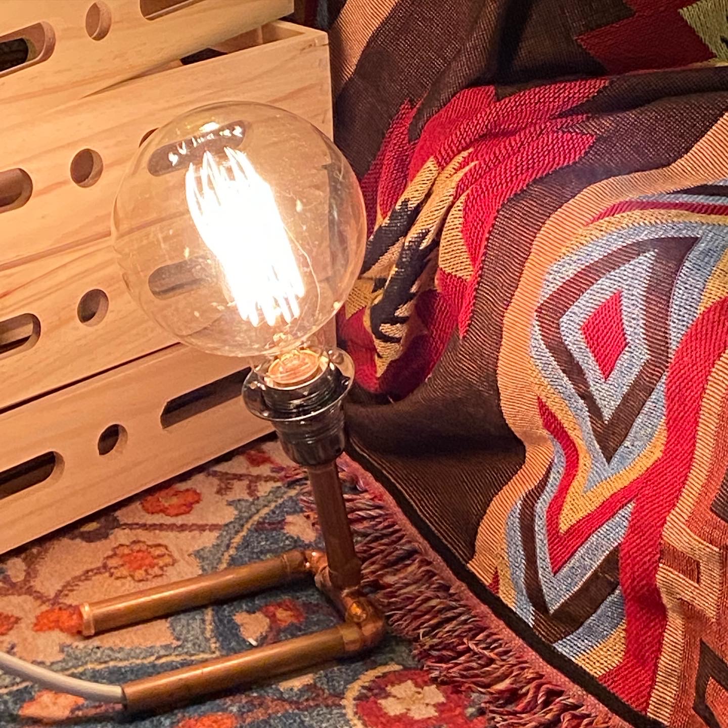 Myosotis Flower - Industrial Pipe Lamp workshop | Kwun Tong 