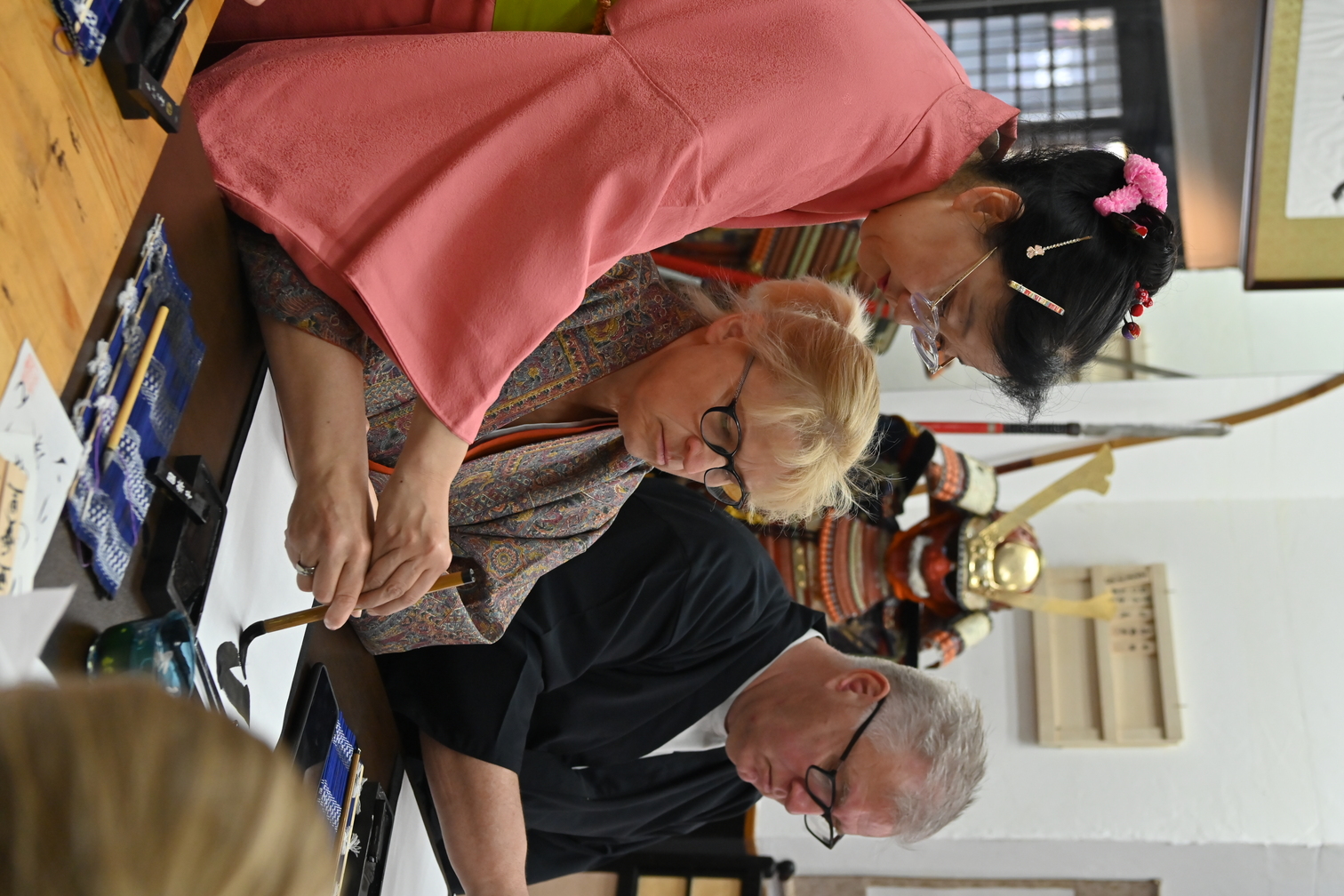 Learn Japanese calligraphy and Zen while wearing a kimono