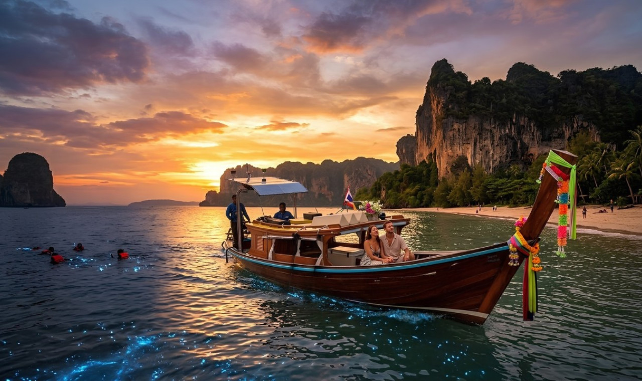 Krabi Railay Beach Sunset & Bioluminescent Experience