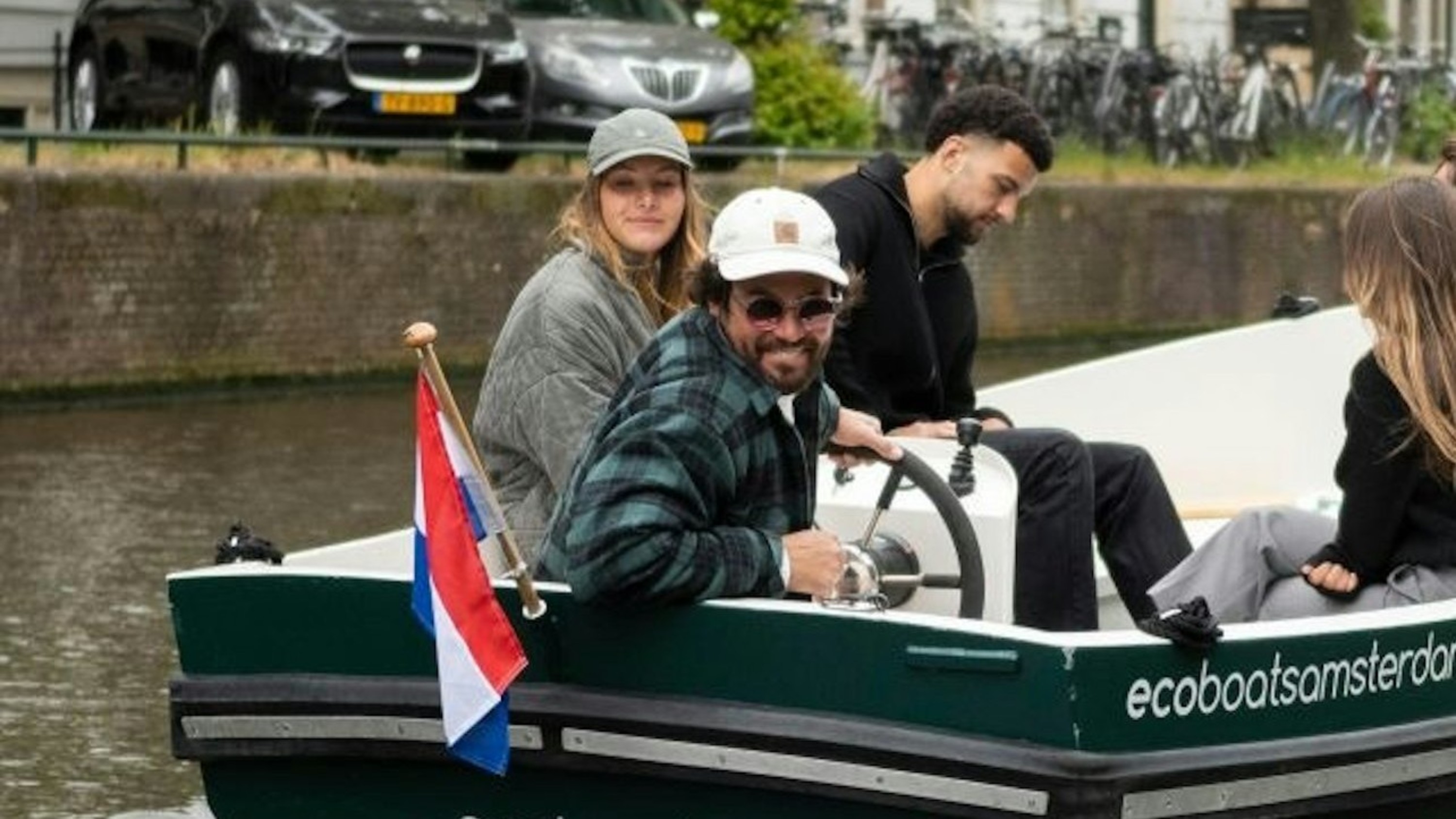 Captain at the wheel with no license needed, just smooth sailing through Amsterdam’s beautiful canals