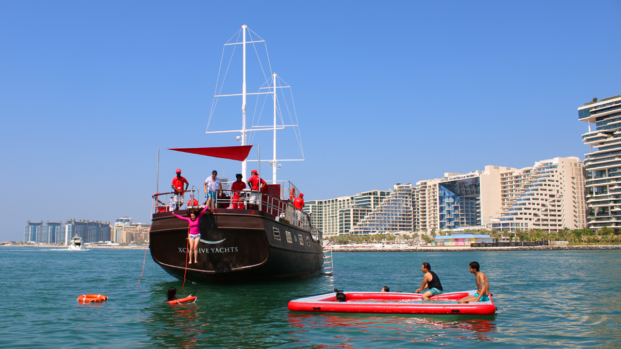 Dubai Marina Sailing Tour with BBQ and Swimming