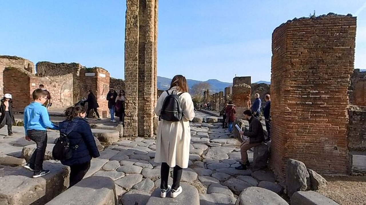 Walking through the ancient streets of Pompeii, frozen in time