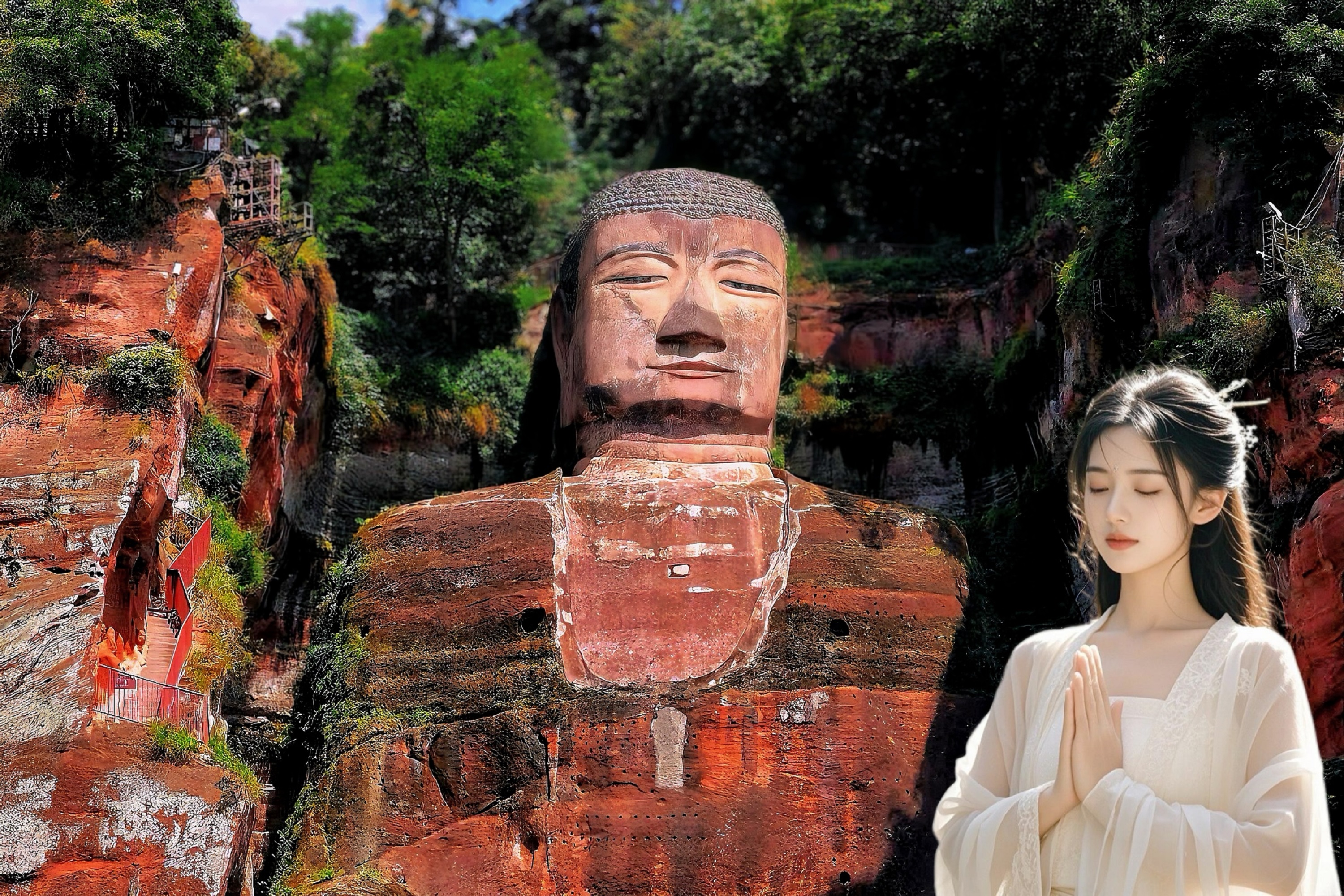 四川成都樂山大佛·黃龍溪古鎮一日探秘（豪華頭等艙大巴+UNESCO遺產船觀大佛+或者抱佛腳祈福+夜賞川劇變臉+漫遊千年水鄉）