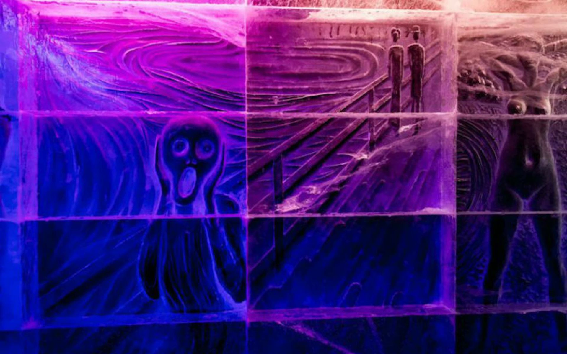 盡情沉浸在冰雪奇緣般的氛圍中，欣賞靈感來自卑爾根當地藝術家愛德華·葛利格的冰雕藝術。