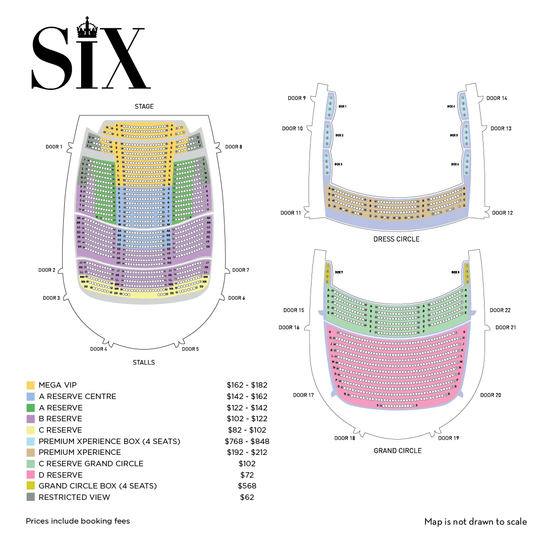 SIX Musical at Sands Theatre in Singapore