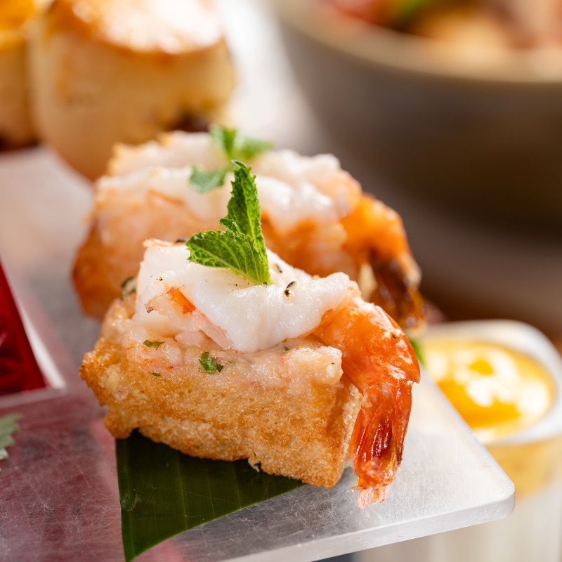 The Royal Garden | Le Soleil | Vietnamese Afternoon Tea Set | Crispy Prawn Toast | Coconut Mousse Pudding | Mango Napoleon