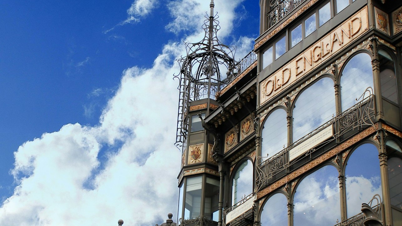 Art Nouveau ticket in Brussels 