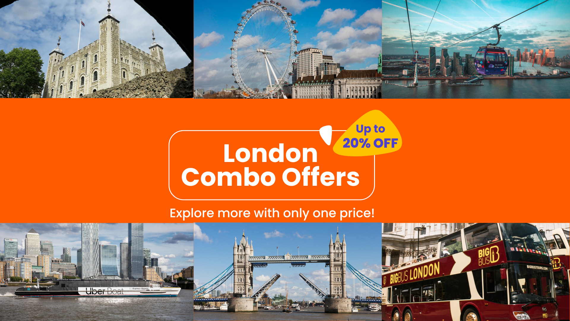 通過易遊網預訂，享受我們的倫敦組合優惠，節省更多