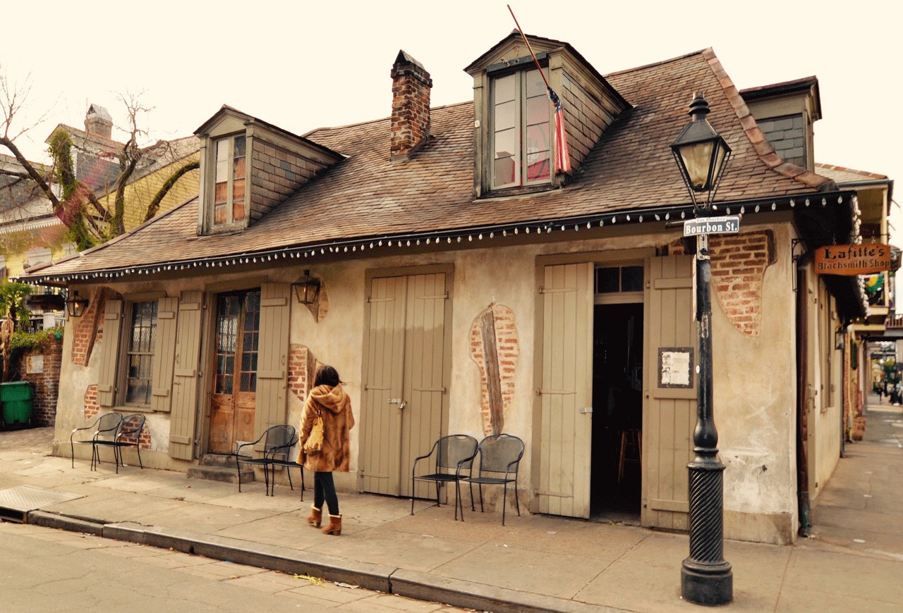 Visit Lafitte's Blacksmith Shop, a legendary spot filled with tales of piracy