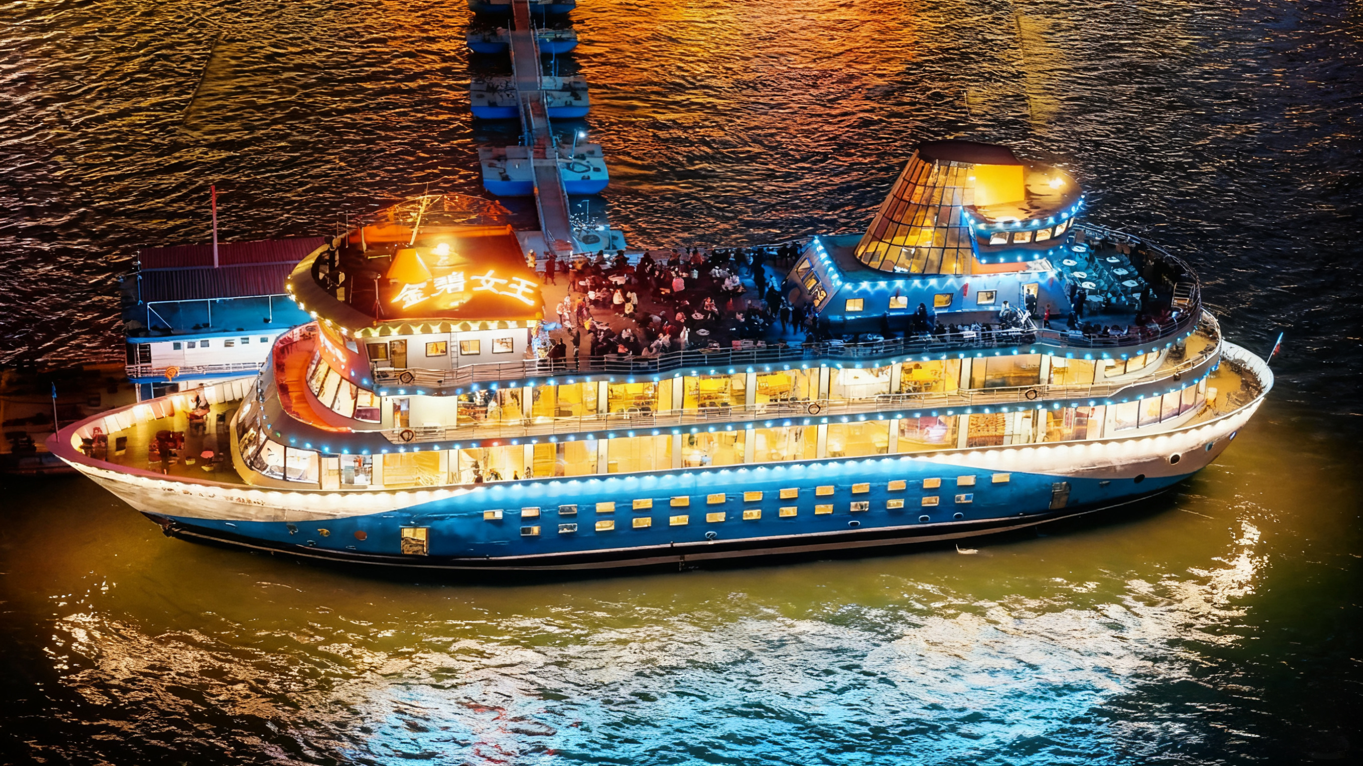 坐遊船夜遊兩江,賞夜色 坐遊船夜遊兩江,賞夜色