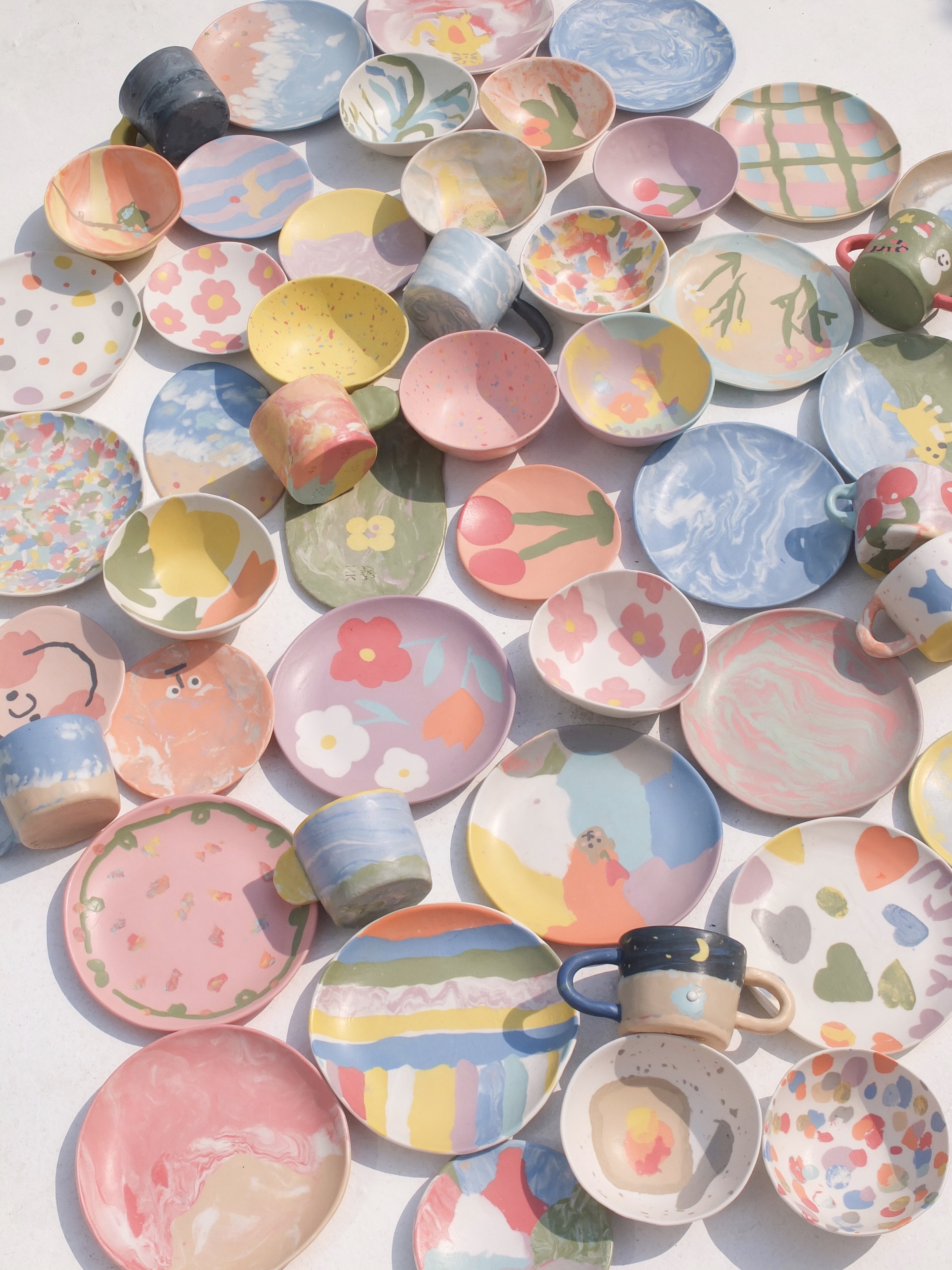 Ceramic Plate Marbling Workshop & Experience in Seoul