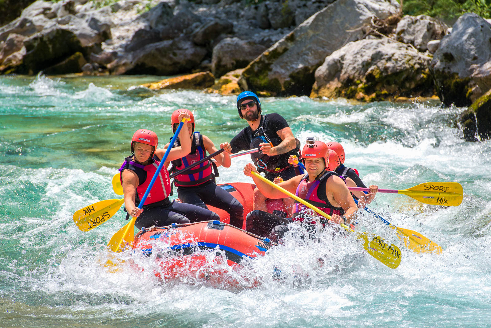 Rafting on the Soca River