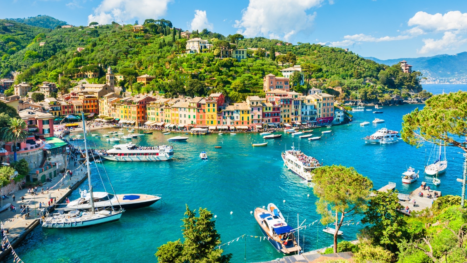 Portofino is a sparkling gem, with colorful buildings, fancy yachts, and breathtaking views!