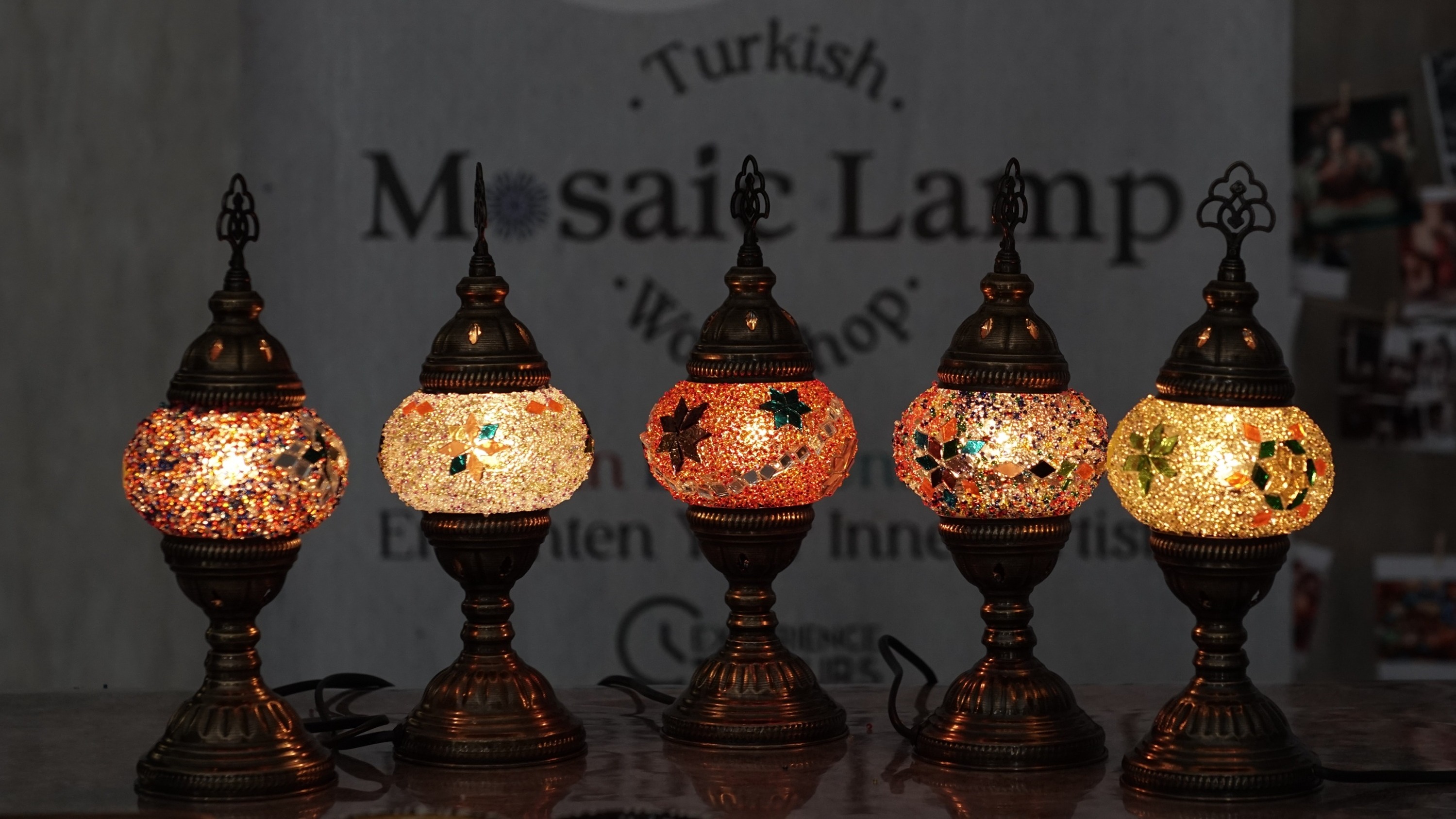 Turkish mosaic lamp & candle holder workshop in Antalya