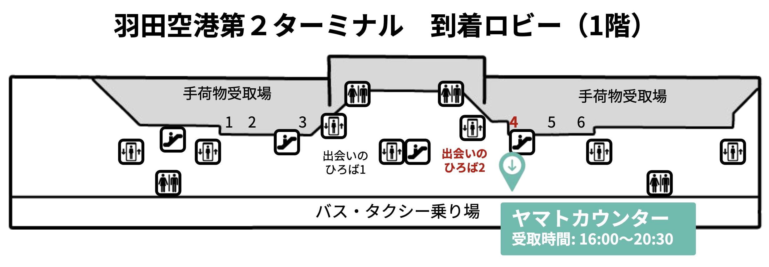 Terminal 2 Yamato Counter