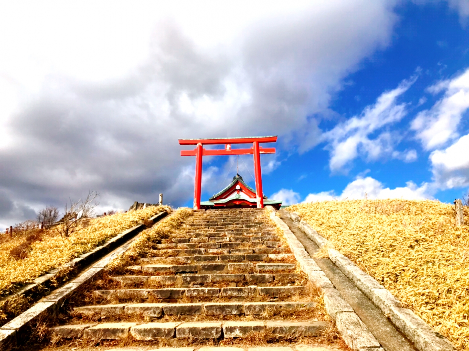 沿著石階一步步向上,通往山頂的神社元宮。階梯兩旁的自然景色隨季節變化,行走其中充滿儀式感,也讓參拜過程成為旅程的一部分體驗。 沿著石階一步步向上,通往山頂的神社元宮。階梯兩旁的自然景色隨季節變化,行走其中充滿儀式感,也讓參拜過程成為旅程的一部分體驗。