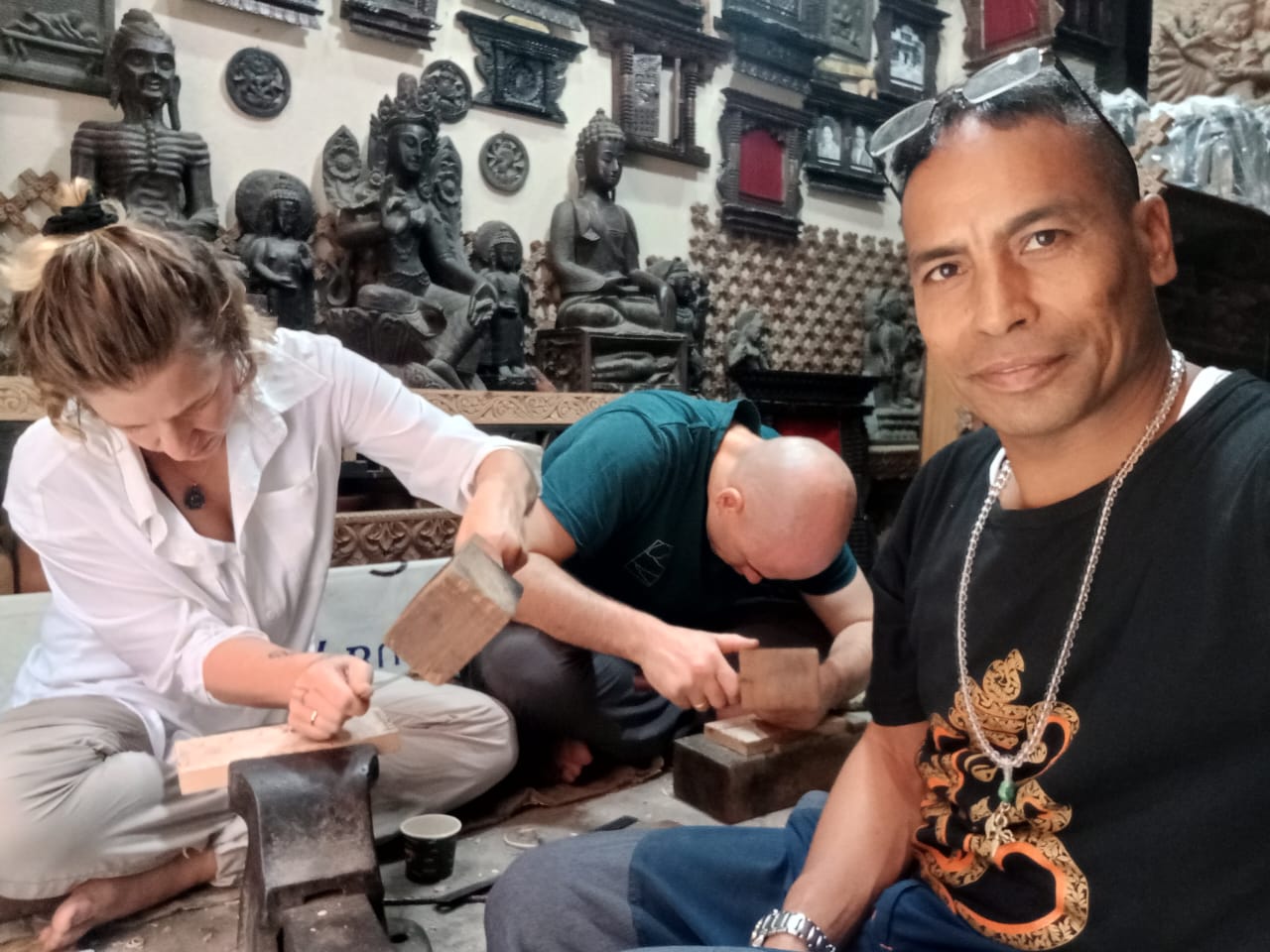 Wood Carving Workshop in Thamel