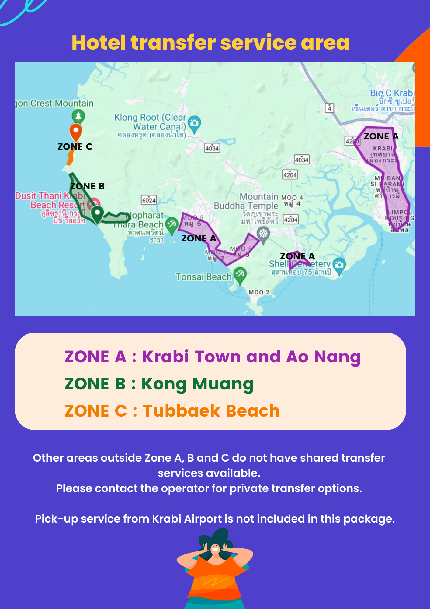 Hotel drop off area zone